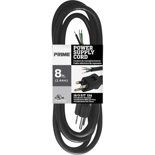 Prime PS010608 Cordon d'alimentation de rechange brun