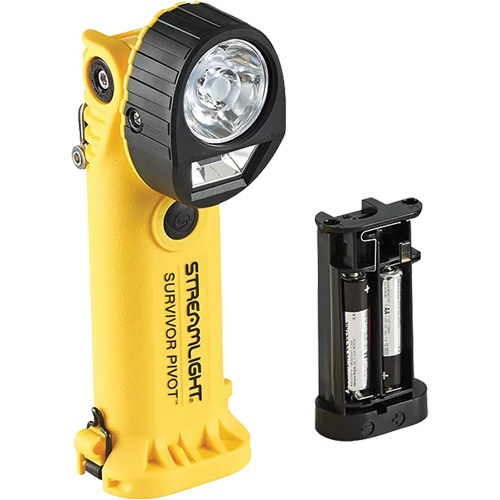 Streamlight 91810 Lampe de poche Survivor Pivot avec porte-pile, DEL, 325 lumens, Piles Rechargeable