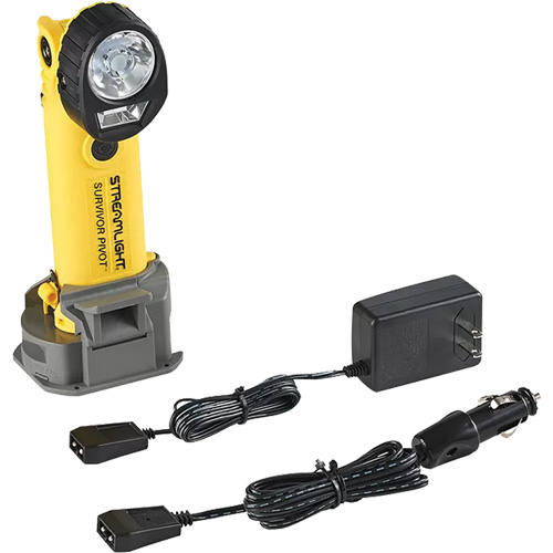 Streamlight 91831 Survivor Pivot&reg; Magnetic Flashlight, LED, 325 Lumens, Rechargeable Batteries