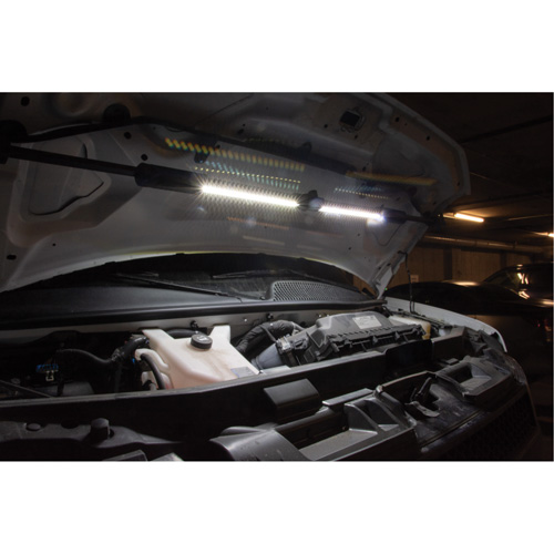 Outils Aurora XJ565 Baladeuse sous-capot pliante, Crochet, Rechargeable, 1400 lumens