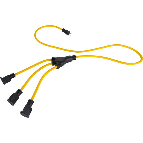 Outils Aurora XJ628 Adaptateur d'alimentation de style W, Ext&eacute;rieur, STOW, AWG 12/3, 15 A, 3 prise(s), 2'
