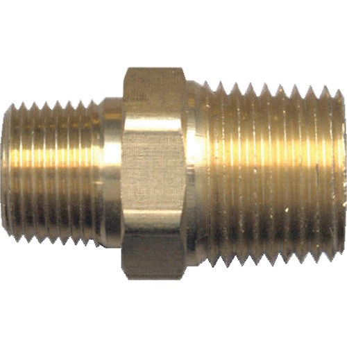 Fairview Fittings 122-DC Mamelon de r&eacute;duction hexagonal, Laiton, 1/2" x 3/8", NPT x NPT