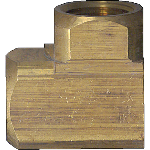 Fairview Fittings X100-A Extruded 90° Elbow Pipe Fitting, FPT, Brass, 1/8"