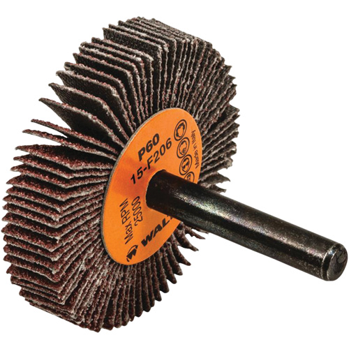 Walter Surface Technologies 15F206 Coolcut Flap Wheel, Aluminum Oxide, 60 Grit, 2" x 3/8" x 1/4"