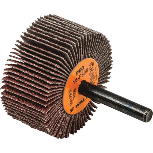 Walter Surface Technologies 15F306 Coolcut Flap Wheel, Aluminum Oxide, 60 Grit, 2" x 1" x 1/4"