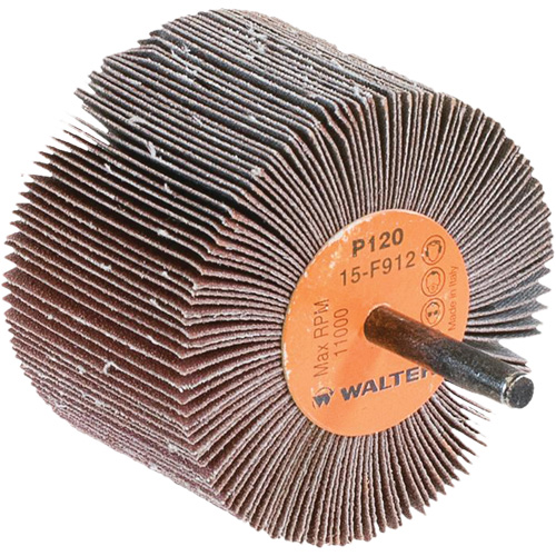 Walter Surface Technologies 15F912 Flap Wheels-Coolcut Flap Wheels, Aluminum Oxide, 120 Grit, 3" x 2" x 1/4"