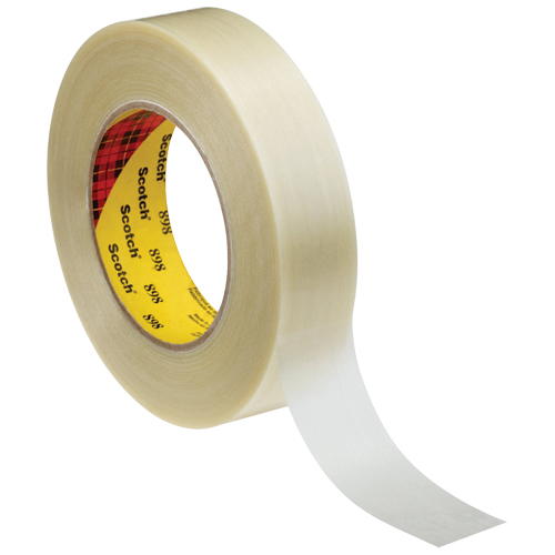 3M 898-24X55 Ruban renforc&eacute; de filaments Scotch, &eacute;paisseur 6,6 mils, 24 mm (47/50") x 55 m (180') 