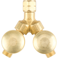 Western Enterprises 112 Valved Y Connections, Brass, Brass