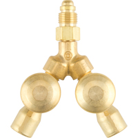 Western Enterprises 411 Raccords avec vannes en Y, laiton, Laiton