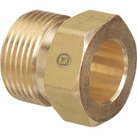 Western Enterprises 680-2 Right-Hand Male Regulator Nut, Brass