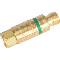 Western Enterprises FA-100P Flashback Arrestors - Oxy/Fuel Gas, Fuel Gas (red)/Oxygen (green), Torch Style