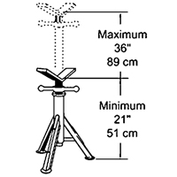 Sumner 4200 Heavy-Duty Pipe Jack, 2500 lbs. Load Capacity