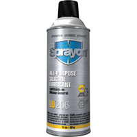 Sprayon SC0206000 LU206 All-Purpose Silicone Lubricant, Aerosol Can
