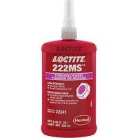 Loctite 135335 Compos&eacute; de blocage 222MS petite vis/spec mil, Mauve, Basse, 250 ml, Bouteille