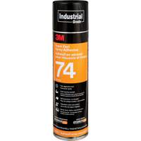 3M 74-24OZ-IND Foam & Fabric Spray Adhesive, Orange, Aerosol Can