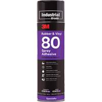 3M 80-24OZ-IND Rubber & Vinyl Spray Adhesive, Yellow, Aerosol Can