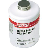 Thread Sealant with PTFE, Brush-Top Can, 473 ml, -51° C - 149° C/-59.8° F - 300.2° F  AC144 | TENAQUIP