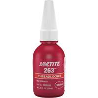 Loctite 1330583 Compos&eacute; de blocage 263 s&eacute;chage rapide, Rouge, &eacute;lev&eacute;, 10 ml, Bouteille