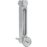Oil-Rite Corp B3540-20600BB1W Indicateur de niveau &agrave; liquide en Aluminium, Filet&eacute;, 6" lo, 205°F (96,11° C)