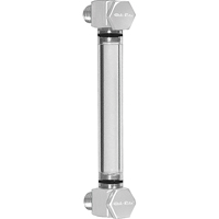 Oil-Rite Corp B3642-10600BB1W Round Nylon Liquid Level Gauge, Threaded, 6" L, 205°F (96.11° C)