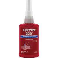 Loctite 645093 Compos&eacute; de blocage 220, Bleu, Moyen, 50 ml, Bouteille