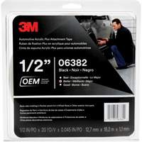 3M 06382-1/2X20(IMP) 3M Automotive Acrylic Tape, 18 M (60') L x 12.7 mm (1/2") W, 45 mils, Acrylic