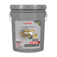 Castrol 15AEA8 VECTON&reg; CK-4 15W40 Motor Oil, 18.9 L, Pail