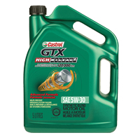 Castrol 000163A GTX&reg; HIGH MILEAGE 5W30 Motor Oil, 5 L, Jug