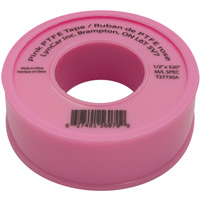 Anti-Seize 46430 POLY-TEMP PINK (XHD) PTFE Thread Seal Tape 1/2 X 260 Inches