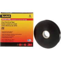3M 22-3/4X36 Scotch&reg; Vinyl Electrical Tape, 19 mm (3/4") x 33 m (108'), Black, 10 mils