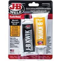 J-B Weld 8271CAN KwikWeld Epoxy, Two-Part, Tube, 10 oz., Grey