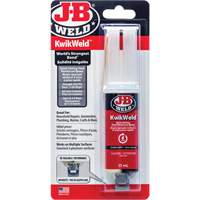 J-B Weld 50176CAN KwikWeld Adhesive, 25 ml, Syringe, Two-Part, Grey