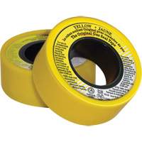Fairview Fittings 121-M12UL PTFE Thread Sealant Tape, 236" L x 3/4" W, Yellow