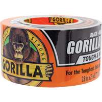 Gorilla 106425 Tough & Wide Duct Tape, 17 mils, Black, 73 mm (3") x 22.86 m (75')