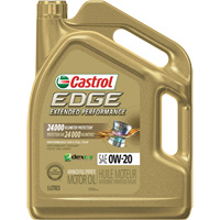 Castrol 020603A Edge&reg; Extended Performance 0W-20 Motor Oil, 5 L, Jug