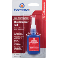 Permatex 27209 High Temperature Threadlocker, Red, High, 10 ml, Bottle
