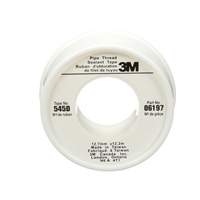 3M 6197 Scotch&reg; Thread Sealant Tape, 480" L x 1/2" W, White
