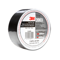 3M 3903-49X50-BLK 3903 Vinyl Duct Tape, 1245 mm (49") W x 46 m (151') L, 6.5 mils, Black