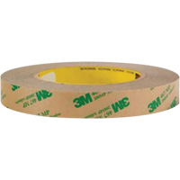 3M 468MP-1X60 Adhesive Transfer Tape, 25.4 mm (1") W x 55 m (180') L, 5 mils