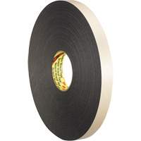 3M 4496B-1/2X36 Double-Coated Foam Tape, 33 m (108') L x 12.7 mm (1/2") W, 62 mils, Polyethylene