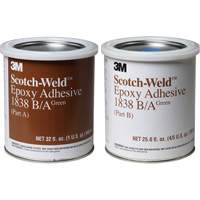 3M 1838-1QT-GRN Scotch-Weld Adhesive, 32 fl. oz., Pail, Two-Part, Green