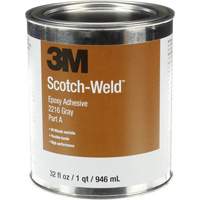3M 2216-1QT-KIT-GRY Scotch-Weld Adhesive, 32 fl. oz., Kit, Two-Part, Grey