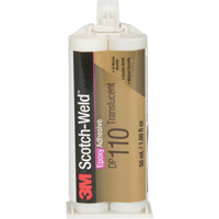 3M DP110-1.64OZ-CLR Scotch-Weld Adhesive, 1.64 fl. oz., Dual Cartridge, Two-Part, Clear