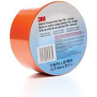 3M 764-2X36-ORG 764 General-Purpose Vinyl Tape, 50.8 mm (2") W x 32.9 m (108') L, 5 mils, Orange