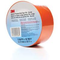 3M 764-2X36-ORG 764 General-Purpose Vinyl Tape, 50.8 mm (2") W x 32.9 m (108') L, 5 mils, Orange