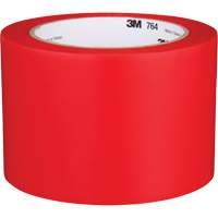 3M 764-3X36-RED Ruban en vinyle pour travaux g&eacute;n&eacute;raux 764, 76 mm (3") la x 32,9 m (108') lo, 5 mils, Rouge