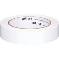 3M 764-1X36-WHT Ruban en vinyle pour travaux g&eacute;n&eacute;raux 764, 25,4 mm (1") la x 32,9 m (108') lo, 5 mils, Blanc