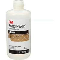 3M CA40H-1LB Scotch-Weld Instant Adhesive, Clear, Bottle, 1 lbs.