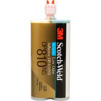 3M DP810NS-200ML Scotch-Weld Low-Odor Acrylic Adhesive, Two-Part, Cartridge, 200 ml, Off-White
