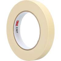 3M 2307-12X55 Masking Tape, 12 mm (1/2") x 55 m (180'), Beige